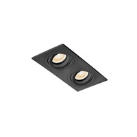 Kruhová - FARO 43407 RADÓN R zapuštěné nastavitelné stropní svítidlo, černá - FARO