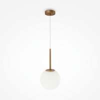 Koule - M MOD321PL-01G3 Závěsné svítidlo Basic form E14 40W bílá/zlatá kov/sklo - MAYTONI