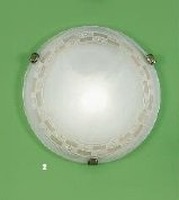 Kruhová - OR DL 7-395/30 SATIN Stropní svítidlo 1xE27 antik/sklo, průměr 30cm - ORION