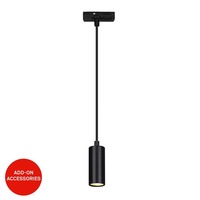 Lištové Briloner 230V - BRILO 8008015 LED závěsné svítidlo 4,5W lištový systém 230V  stmívatelné, teplá bílá, 130 cm, černá - BRILO