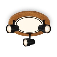 Bodová - BRILO 3763035 Stropní svítidlo, 30 cm, 3x GU10, max. 9W, černá - BRILO