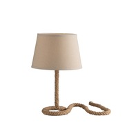 Stolní lampy dekorační - FAN I-ROPE-L Stolní lampa Lume Rope černá, patice E27, 30 x 48 cm - FANEUROPE