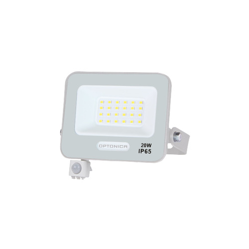 Vnější světlomety - LED SMD Floodlight IP65 Bílé tělo se senzorem - foto 1