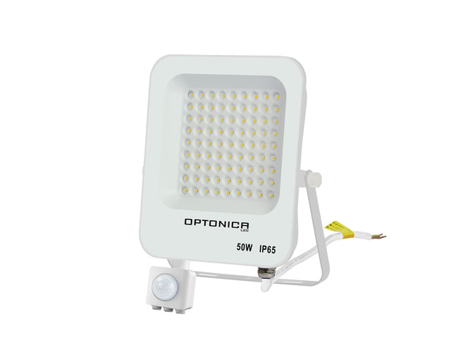 Vnější světlomety - LED SMD světlomet Bílé tělo IP65 se senzorem - foto 1