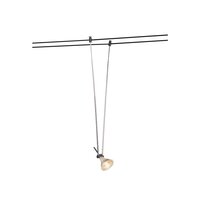 Svítidla - LA 139080 TELESKOP Svítidlo pro 12V lankový systém TENSEO QR-C51 černé Š/V/H 45/21–52/1 - BIG WHITE (SLV)