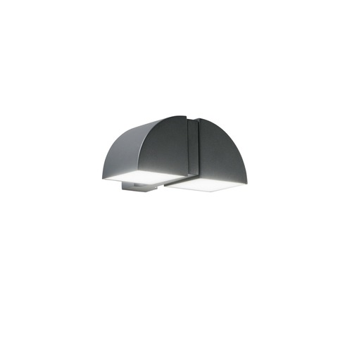 Nástěnná - FAN LED-IDEM-AP Venkovní nástěnné LED svítidlo IDEM antracit, hliník, 8 W, 840 lm, 4000 K, IP44, 20,2 x 9 x 15,3 cm - FANEUROPE - foto 1