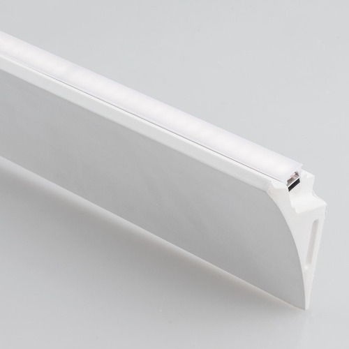 Al profily k přisazení - FAN I-PROFY-VELA Profil Vela bílý - sádrový a hliníkový s opálovým difuzorem, 100 x 8 x 5 cm - FANEUROPE - foto 1