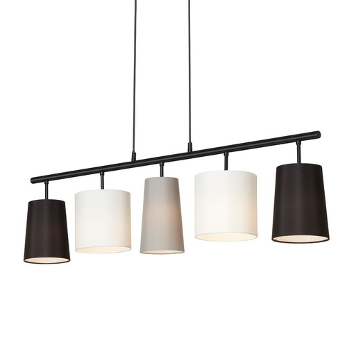 Podélná - BRILO 4009055 Závěsné svítidlo, 96 cm, max. 40 W, černá-bílá-šedá (starý kód: BRILO 4009-055) - BRILO - foto 1