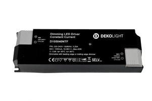 Stabilizovaný proud - IMPR 862209 Deko-Light napájení BASIC, DIM, CC, D105040NTF/40W konstantní proud 1050 mA IP20 stmívatelné 19-38V DC 20,00-40,00 W - LIGHT IMPRESSIONS