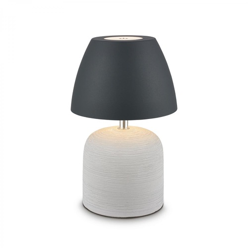 Stolní lampy dekorační - BRILO 7593015 BRILONER Cera stolní lampa - 2,5W, 200lm, bezdrátová, IP44, LED, stmívatelná, teplá bílá, šedá/antracit 7593015 - foto 1