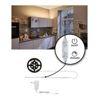 Dekorační - P 78955 SimpLED Power Strip sada 1,5m teplá bílá 17W s krytím - PAULMANN