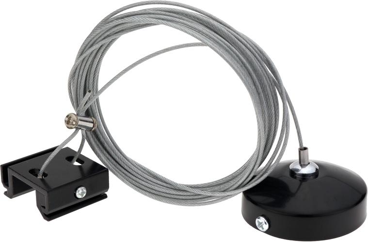 LED tracková světla Optonica - 4-WIRE POZASTAVENÍ PRO TRACK SYSTÉM ČERNÁ - foto 1