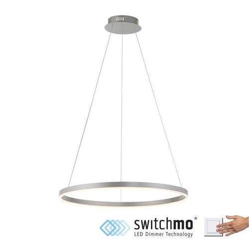 Kruhová - LD 15394-95 RITUS LED závěsné svítidlo kruhové, stmívatelné, hliník, 3 krokové stmívání, teplá bílá krokově stmívatelné 3000K - LEUCHTEN DIREKT / JUST LIGHT - foto 1