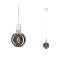 Subtilní - P 50383 Závěsné svítidlo Neordic Ketil E27 max. 1x20W bílá - PAULMANN