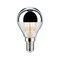 E14 - P 28667 LED kapka 4,8 W E14 zrcadlový svrchlík stříbrná teplá bílá stmívatelné - PAULMANN