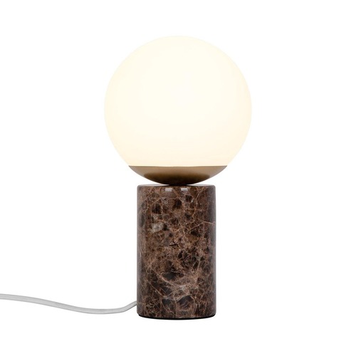Stolní lampy dekorační - NOR 2213575018 Lilly mramor stolní lampa hnědá - NORDLUX - foto 1