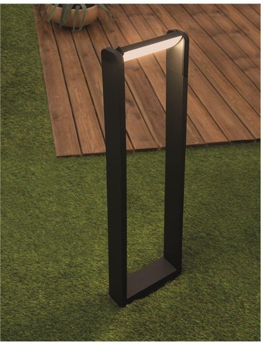 Sloupková - NV 9195061 Venkovní sloupkové svítidlo VOLVER černý litý hliník akrylový difuzor LED 7W 3000K 220-240V 150st. IP54 - NOVA LUCE - foto 1