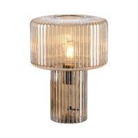 Stolní lampy dekorační - PN 4092-27 FUNGUS LED stolní lampa jantarová barva, sklo tvaru houby, pr.25cm, vypínač - PAUL NEUHAUS
