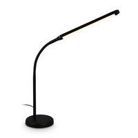 Stolní lampy pracovní - BRILO 7660015 Mura stolní lampička - 6W, 600lm, LED, stmívatelné, dotykový vypínač, nastavitelné, černá - BRILO