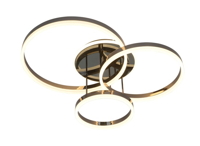 Dekorativní - GT 9073-405 Stropní svítidlo Schenna 51W 5100lm 3000K černý chrom - GeeTi - foto 1