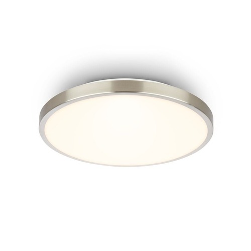 Kruhová - BRILO 3901012 Competo stropní svítidlo pr.24 cm - 12W, 1300lm, LED, teplá bílá, matný nikl - BRILO - foto 1