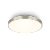 Kruhová - BRILO 3901012 Competo stropní svítidlo pr.24 cm - 12W, 1300lm, LED, teplá bílá, matný nikl - BRILO