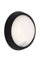 Nástěnná - BRILO 3352015 LED venkovní svítidlo s čidlem, pr. 17 cm, 12 W, černá (starý kód: BRILO 3352-015) - BRILO