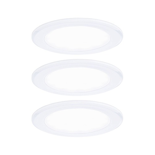 Zapuštěná - P 93120 LED vestavná nábytková svítidla 3ks sada kruhové 65mm 3x2,5W 230/12V 4000K bílá - PAULMANN - foto 1