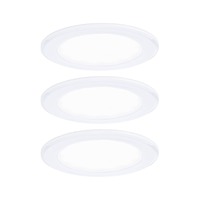 Zapuštěná - P 93120 LED vestavná nábytková svítidla 3ks sada kruhové 65mm 3x2,5W 230/12V 4000K bílá - PAULMANN