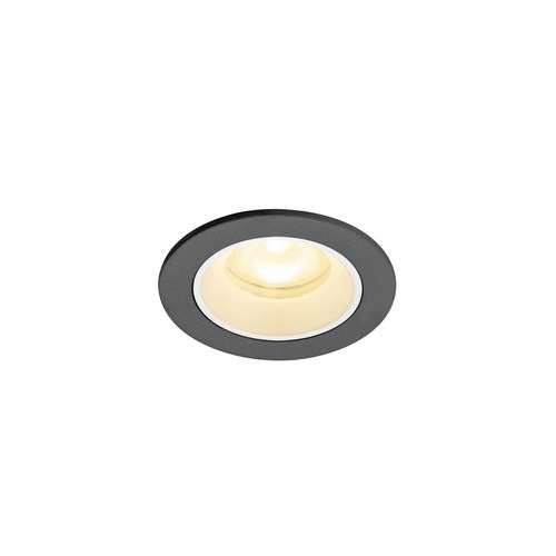 Kruhová - LA 1009296 NUMINOS® XS Stropní vestavné svítidlo, 3000 K, 55°, IP20, kulaté, černé / bílé - BIG WHITE (SLV) - foto 1
