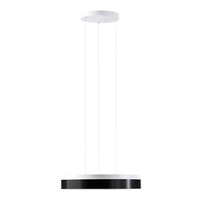 Kruhová - OS DEL69404 DELIA LEC3 závěsné plastové svítidlo bílá / černá IP40 3000 K 32W LED - OSMONT