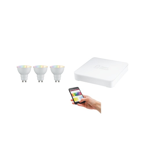 GU10/GZ10 - P 5008 SmartHome startovací sada Gatria RGBW včetně SmartFriends Box - PAULMANN - foto 1