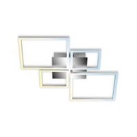 Hranatá - BRILO 3093-018 LED CCT rám 75 cm 10,5W 1400lm chrom - BRILO