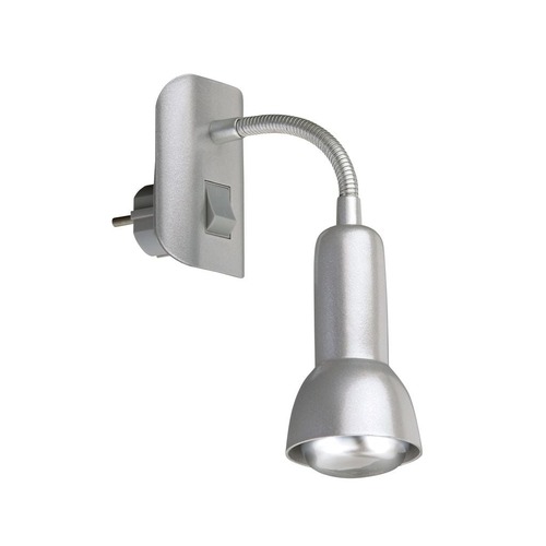S ramenem - BRI 2739014P Flexibilní svítidlo do zásuvky 22 cm 1x E14 25W titan (starý kód: BRI 2739-014P) - BRILONER - foto 1