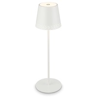 Na stůl - BRILO 7438-016 LED nabíjecí stolní lampa 38 cm 2,6W 280lm bílé - BRILO