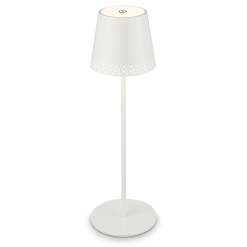 Na stůl - BRILO 7438-016 LED nabíjecí stolní lampa 38 cm 2,6W 280lm bílé - BRILO - foto 1