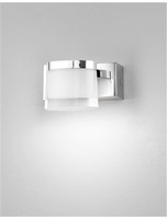 Dekorativní - NV 9122311 Nástěnné svítidlo SABIA chrom hliník a akryl LED 5W 220-240V 3000K IP44 - NOVA LUCE