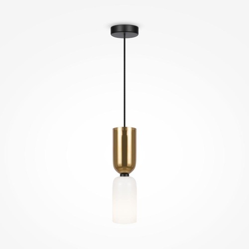 Dekorativní - M MOD177PL-01G Závěsné svítidlo Memory E14 40W zlatá kov/sklo - MAYTONI - foto 1