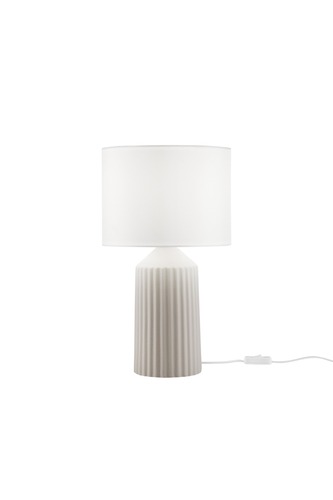 Stolní lampy dekorační - FAN I-SAHARA-L-BG Stolní lampa Sahara (béžová keramika) 1 x E27, pr. 35 x 61 cm - FANEUROPE - foto 1