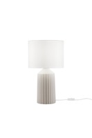 Stolní lampy dekorační - FAN I-SAHARA-L-BG Stolní lampa Sahara (béžová keramika) 1 x E27, pr. 35 x 61 cm - FANEUROPE