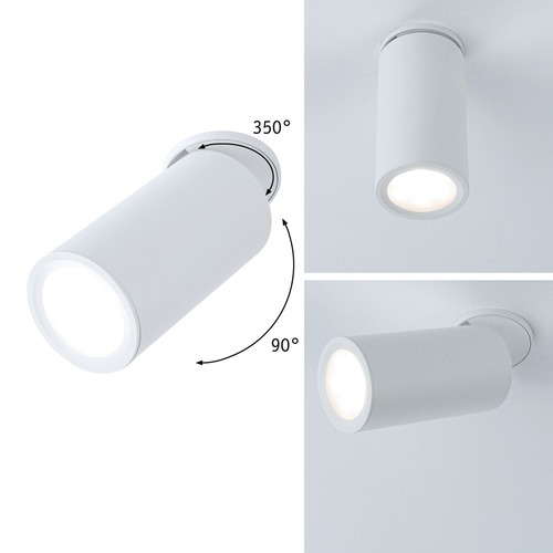 Kruhová - P 93086 LED vestavné svítidlo 3-krokové-stmívatelné Turnal kruhové 60mm 90° Coin 6W 230V stmívatelné 2700K bílá mat - PAULMANN - foto 1
