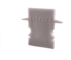 Krytky pro Al profily - IMPR 979141 Koncovka H-ET-02-08 šedá 23 mm 2 ks - LIGHT IMPRESSIONS