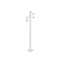 Sloupková - AR T4507E30 Walking - stojna 2500 - 2x90° hlavy - A 90h + B 60h - ARTEMIDE