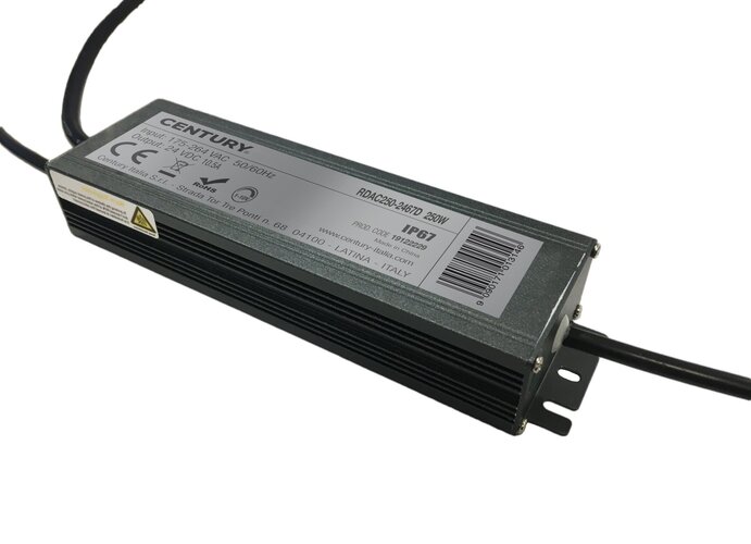 Stabilizované napětí - CEN RDAC250-2467D SPARE PART STRIP LED DRIVER 250W IP67 Dimm. 1-10V - CENTURY - foto 1