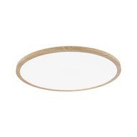 Kruhová - P 71034 LED Panel Atria Shine Backlight IP44 kruhové 420mm 22W 4000K design dřevo - PAULMANN