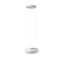Kruhová - OS ARA67422 ARAKIS LE2 závěsné skleněné svítidlo stříbrná / bílá IP40 3000 K 18W LED - OSMONT