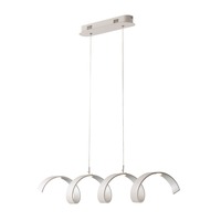 Dekorativní - FAN LED-HELIX-S4 BCO Závěsné svítidlo LED HELIX bílá/stříbrná, 20 W, 1680 lm, 4000 K, 80 x 120 cm - FANEUROPE