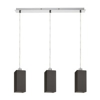 Vícečetná - RED R14026 LIZ III 60 závěsná černá sklo/chrom 230V E27 3x11W - RED - DESIGN RENDL