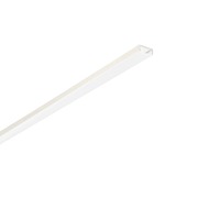 Al profily k přisazení - FAN I-PROFILO-MILANO-2 Profil MILANO, stříbrný, opálový difuzor včetně krytek, 200x1,5x0,6 cm - FANEUROPE