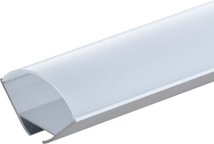 LED páskové profily - Hliníkový profil pro LED pásek Silver Body White Cover L=2m - foto 1